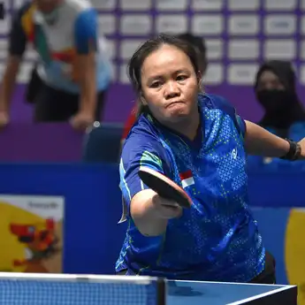 Ungguli Thailand  Timnas  Paratenis Meja Beregu Putri Kelas TT8 Raih Emas Perdana