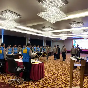 Pengambilan Sumpah Panitia dan Peserta Seleksi Pendidikan Ahli Golongan (PAG) 2022 Polda Sumsel