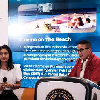 Menparekraf dan Cinema on The Beach Jajaki Kerja Sama Bidang Film dan Destinasi Wisata