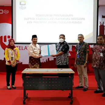Kanwil DJP Riau dan KPP Pratama Dumai Tandatangani DPSB dengan Pemkot Dumai dan Pemkab Rokan Hilir