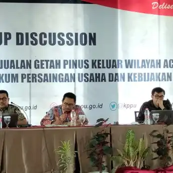 KPPU Kanwil I Gelar FGD, Soroti Kebijakan Moratorium Penjualan Getah Pinus Keluar Wilayah Aceh