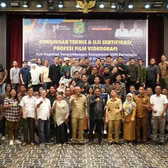 Dinas Pariwisata Kota Medan Menggelar Bimbingan Teknis & Uji Sertifikasi Profesi Film Videografi