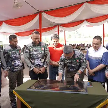 Pangdam II/Sriwijaya Resmikan Lapangan Tembak Yonif 141/AYJP, Muara Enim