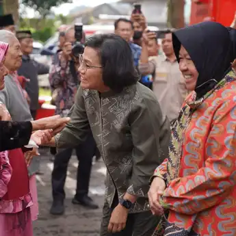 Menteri Keuangan Sri Mulyani Terus Dukung Program Terobosan Mensos