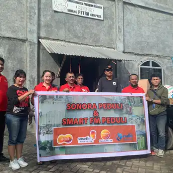 Jaringan Radio Sonora Dan Smart FM Salurkan Bantuan Korban Banjir Manado