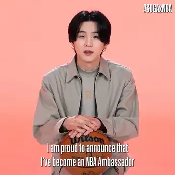 Karena Kecintaannya dengan Basket, Suga BTS Menjadi NBA Ambassador!