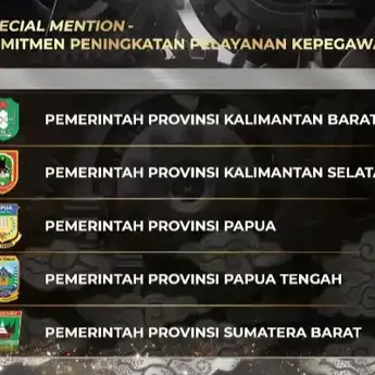 Pemprov Kalbar Borong 5 Penghargaan Sekaligus di Ajang BKN Award 2023