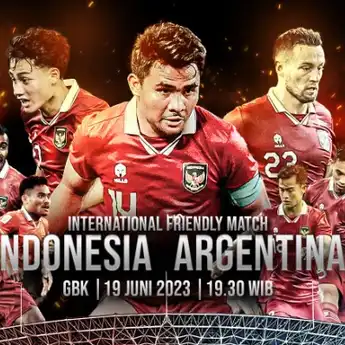 Malam Ini! Link Live Streaming RCTI+ Timnas Indonesia VS Argentina