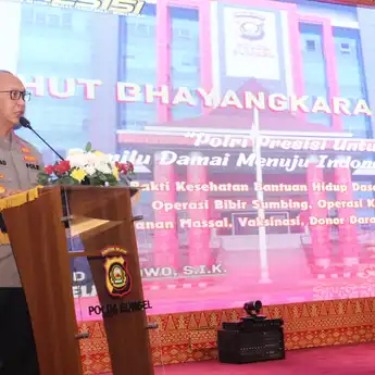 Dalam Rangka HUT Bhayangkara ke-77, Polda Sumsel Gelar Bakti Kesehatan