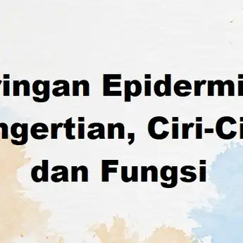 Jaringan Epidermis: Pengertian, Ciri-Ciri dan Fungsi