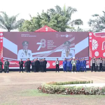 Peringatan Hari Ulang Tahun (HUT) ke-78  Kemerdekaan Republik Indonesia di Griya Agung Palembang