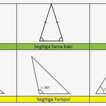 Segitiga : Jenis, Rumus Luas, dan Contoh Soal
