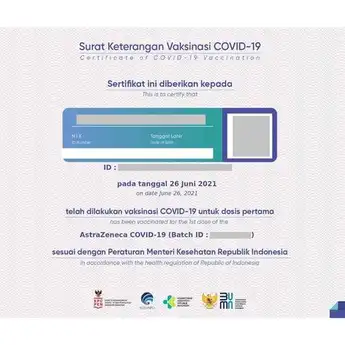 Cara Melihat Sertifikat Vaksin dan Download Sertifikat Vaksin
