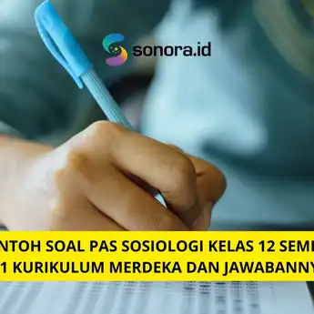 Contoh Soal PAS Sosiologi Kelas 12 Semester 1 Kurikulum Merdeka dan Jawabannya