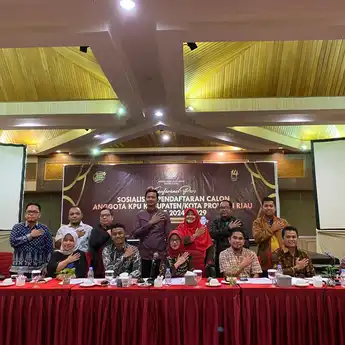 Pendaftaran Calon Anggota KPU Kabupaten/Kota Provinsi Riau Periode 2024-2029 Telah Dibuka