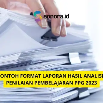 Contoh Format Laporan Hasil Analisis Penilaian Pembelajaran PPG 2023