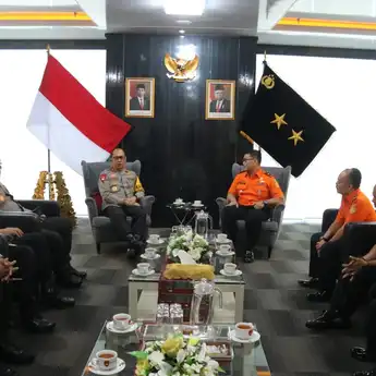 Pererat Kerjasama, Basarnas Palembang Audiensi dengan Kapolda Sumsel