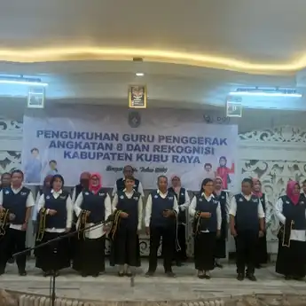 Pengukuhan Guru Penggerak Sebagai Momen Percepatan Proses Pembelajaran yang Bertransformasi di Kubu Raya