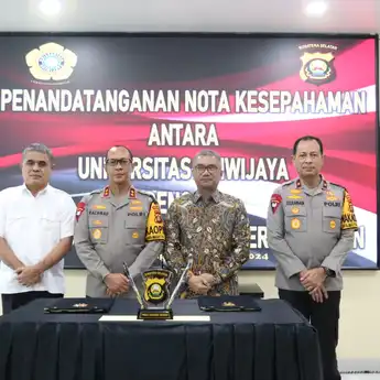 Menindaklanjuti  Kujungan Wakapolri Tahun Lalu, Unsri Mou dengan Polda Sumsel