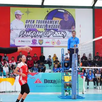 70 Tim Bola Volley Berkompetisi dalam Volley Ball Pangdam Cup 2024