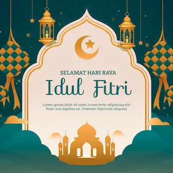 60 Poster Selamat Hari Raya Idul Fitri 1445 H/2024: Islami dan Gratis