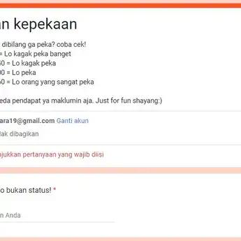 7 LINK Ujian Google Form yang Lagi Viral! Kepekaan, Bucin hingga Gamon