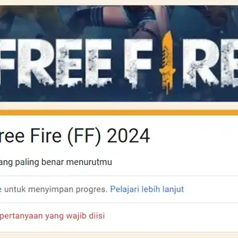 2 Link Ujian Tes Player FF (Free Fire) Google Forms dan Cara Mainnya
