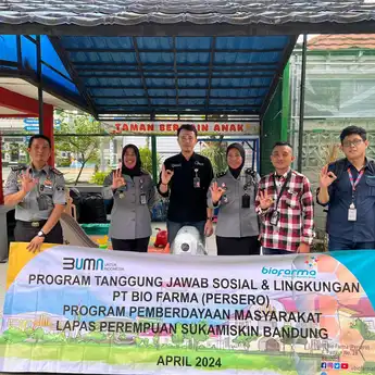Bio Farma Bekali Masyarakat Binaan dengan Mesin Cetak Kaos dan Mesin Pembuat Kue