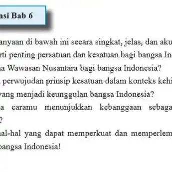 Kunci Jawaban PKN Kelas 11 Halaman 204, Uji Kompetensi Bab 6