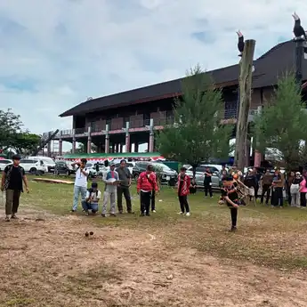 Olahraga Tradisional Pangka’ Gasing Ramaikan Pekan Gawai Dayak ke - XXXVIII