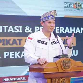 Resmikan Implementasi Layanan Elektronik di Pekanbaru, Menteri ATR/Kepala BPN Dorong Pelayanan yang Cepat Dan Aman