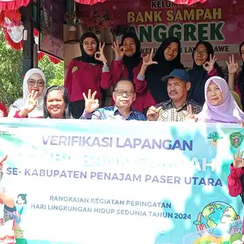 Dinas Lingkungan Hidup PPU Gelar Verifikasi 6 Bank Sampah Unit Dalam Rangka Hari Lingkungan Hidup Sedunia 2024