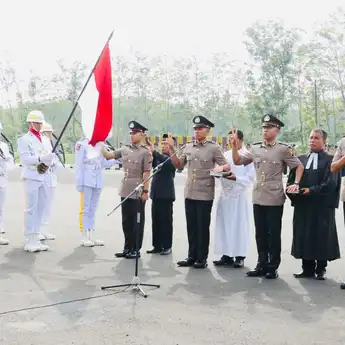 Pelantikan 167 Bintara Polri di Polda Sumsel