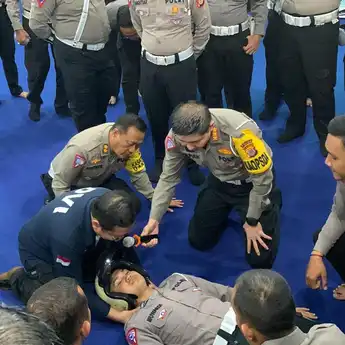 Pelatihan Bantuan Hidup Dasar bagi Personel Satgas Operasi Patuh Progo 2024 oleh Direktorat Lalu Lintas Polda DIY