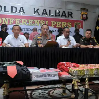 Polda Kalbar Berhasil Gagalkan Peredaran Sabu Seberat 18.999,84 Gram