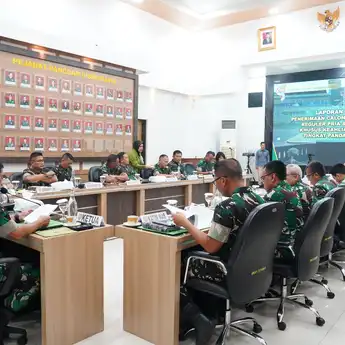 Pangdam II/Sriwijaya Tekankan Kualitas dan Integritas dalam Penerimaan Prajurit TNI AD