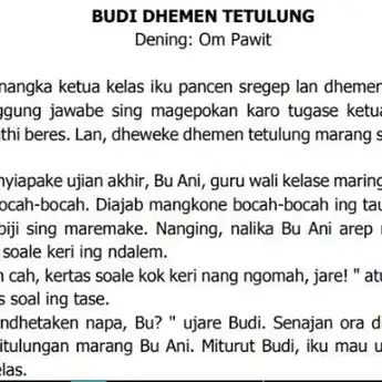 Kunci Jawaban Bahasa Jawa Kelas 8 Halaman 11: Unsur Intrinsik & Ekstrinsik