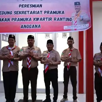 Sekretariat Pramuka Kecamatan Anggana Diresmikan Bupati Kukar