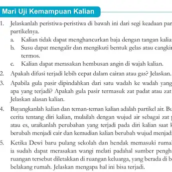 Soal dan Kunci Jawaban IPA Kelas 7 Halaman 53 Kurikulum Merdeka