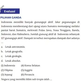 Kunci Jawaban IPS Kelas 8 Halaman 60 61 62: Soal Pilihan Ganda & Esai