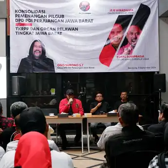 PDI Perjuangan Jabar Langsung Atur Strategi Menangkan Pasangan Jeje-Ronal