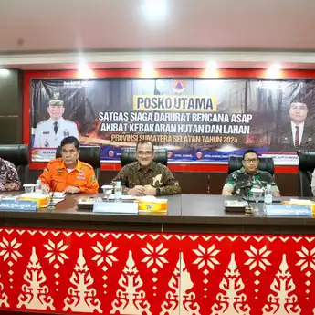 Antisipasi Puncak Kemarau, Sekda Sumsel Minta Satgas Karhutla Tingkatkan Kewaspadaan