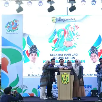 Kick-off Hari Jadi ke-498 Kota Banjarmasin Diluncurkan di Pulau Bromo