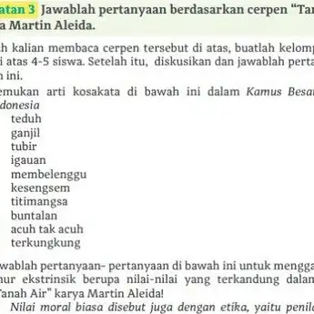 Kunci Jawaban Bahasa Indonesia Kelas 11 Halaman 81, 82 Kurikulum Merdeka