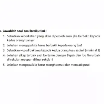 Kunci Jawaban PAI Kelas 9 Halaman 59: Ayo Berlatih Bagian B Esai
