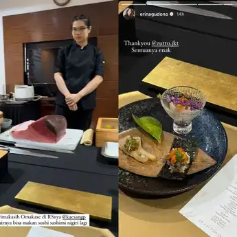 Erina Gudono Rayakan Kelahiran Anak dengan Omakase di RS, Segini Harganya!