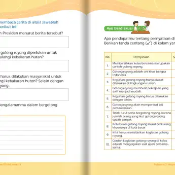 Kunci Jawaban Tema 3 Kelas 3 Halaman 106-107 Buku Tematik tentang Menjaga Lingkungan