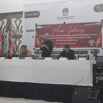 KPU Sulut Gelar Media Gathering Persiapan Debat Kedua Paslon Gubernur dan Wakil Gubernur 2024