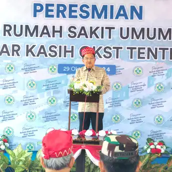 JK Bangun RS Sinar Kasih Gereja Kristen Tentena Senilai Rp47 Miliar