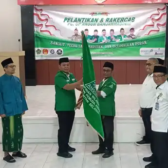 Resmi Dilantik, Gus Usai Janji Bereskan PR Besar GP Ansor Banjarmasin